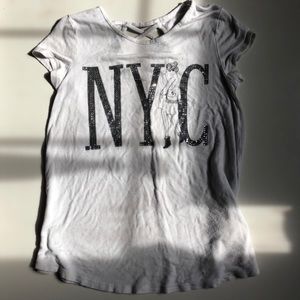 nyc justice short sleeved shirt (size 10 in kids)
